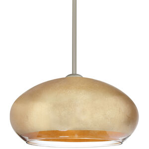 Brio 14 LED Satin Nickel Stem Pendant Ceiling Light