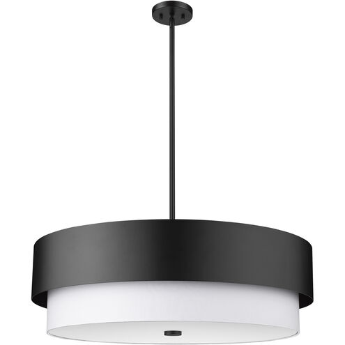 Counterpoint 6 Light 31.5 inch Matte Black Chandelier Ceiling Light