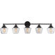 Neighborhood Essex 5 Light 48 inch Flat Black Vanity Light Wall Light, Neighborhood Collection