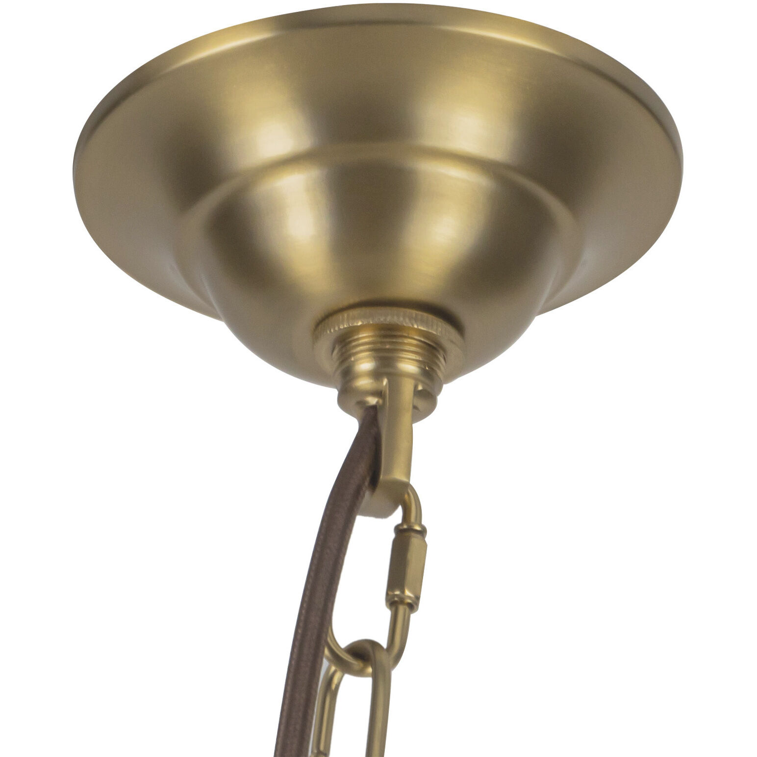 Alora Mood Crosby 4 Light 33 inch Brushed Gold Chandelier Ceiling Light