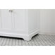 Franklin 60 X 22 X 35 inch White Bathroom Vanity Cabinet