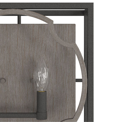 Stone Creek 2 Light 3.75 inch Noble Bronze and White Washed Oak Wall Sconce Wall Light
