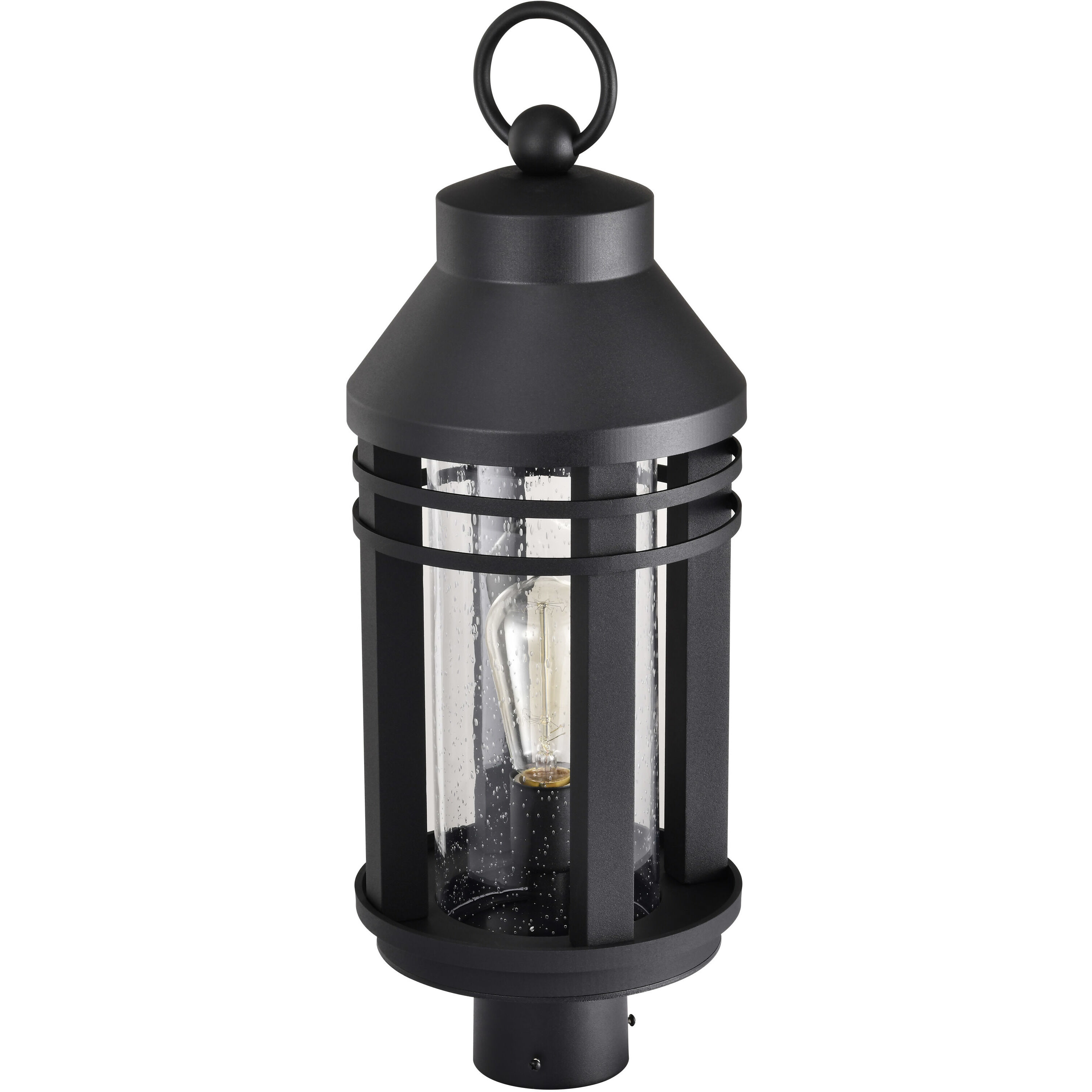 Wilton 1 Light 22.63 inch Matte Black Outdoor Post Light