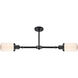 Franklin Restoration Dover LED 21 inch Oil Rubbed Bronze Chandelier Ceiling Light in Matte White Glass, Franklin Restoration