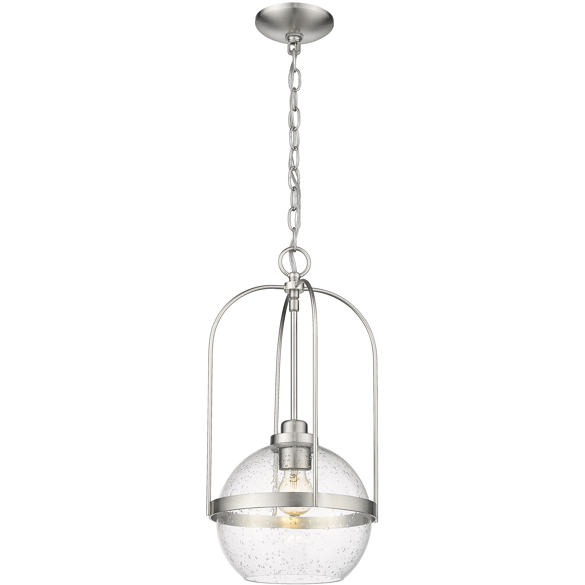 Devonshire 1 Light 10 inch Brushed Nickel Pendant Ceiling Light