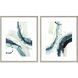 Abstract Collection Turquoise Framed Art