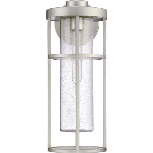 Encompass 1 Light 18 inch Satin Aluminum Outdoor Wall Mount, Medium