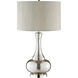 Linore 28 inch 150.00 watt Antique Mercury with Chrome Table Lamp Portable Light