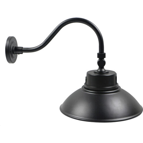 ColorQuick and PowerQuick LED 14 inch Black Outdoor, Gooseneck-RLM