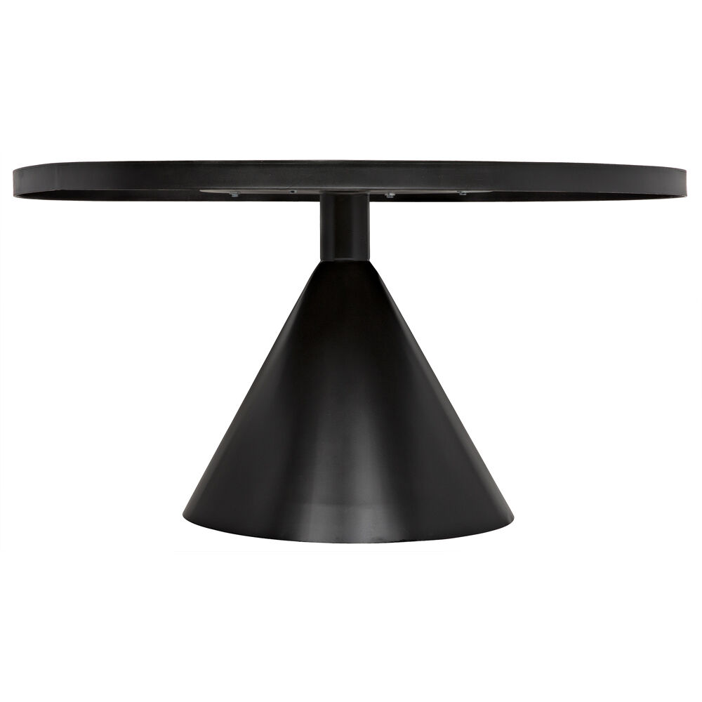 Cone 58.5 X 58.5 inch Matte Black Dining Table