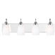 Seville 4 Light 28.38 inch Chrome Wall Bath Fixture Wall Light