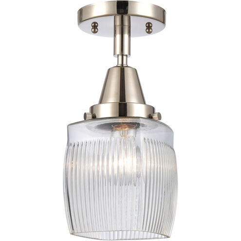 Franklin Restoration Colton LED 6 inch Polished Nickel Flush Mount Ceiling Light