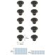 Corio Antique Bronze Hardware Cabinet Knob, Set of 10