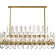 Clarion 28 Light 18 inch Aged Brass Chandelier Ceiling Light