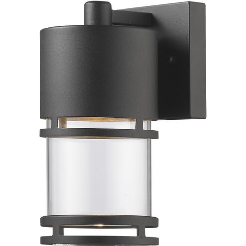 Luminata LED 8.88 inch Black Outdoor Wall Light