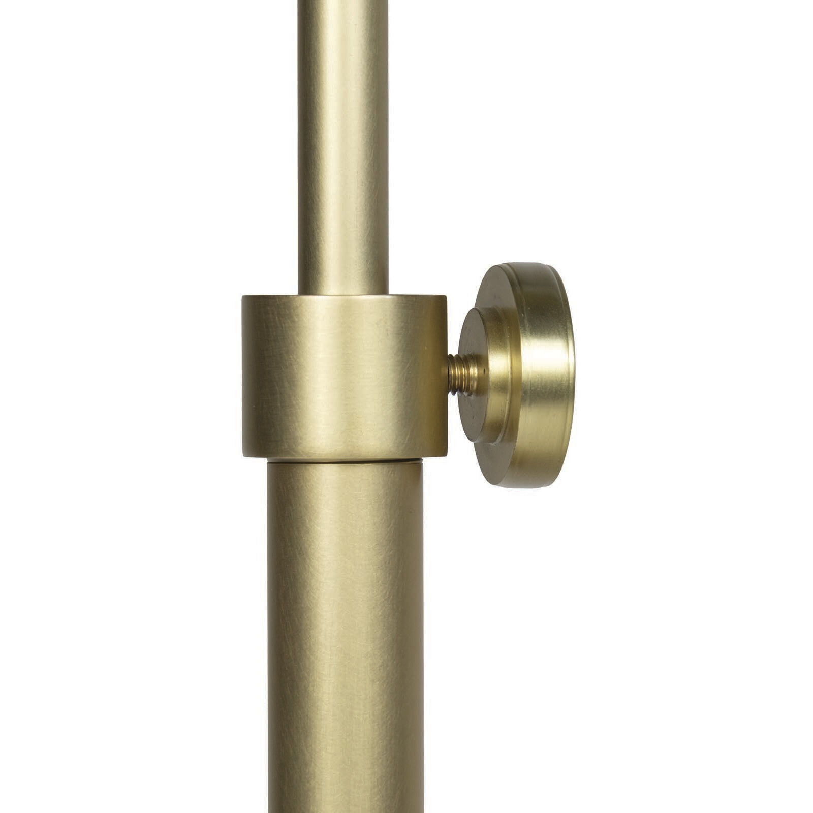 Vest 60.5 inch 60 watt White and Natural Brass Floor Lamp Portable Light