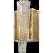 Crownstone Wall Sconce Wall Light in Gold, Metal Mesh