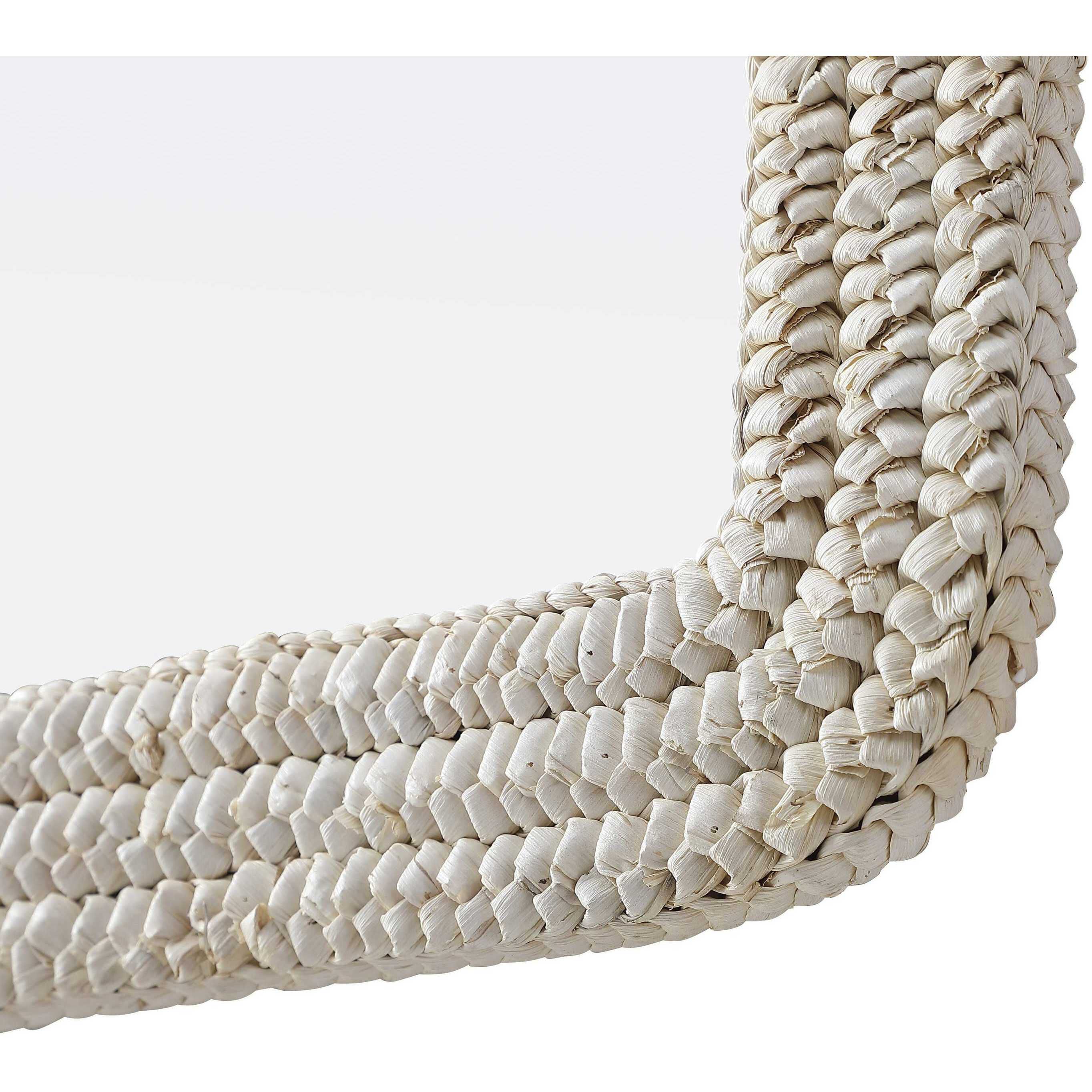 Marlowe 42 X 24 inch Linen White Mirror