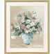 Romance Garden Bouquet White and Green and Blue and Pink Framed Art, Propac
