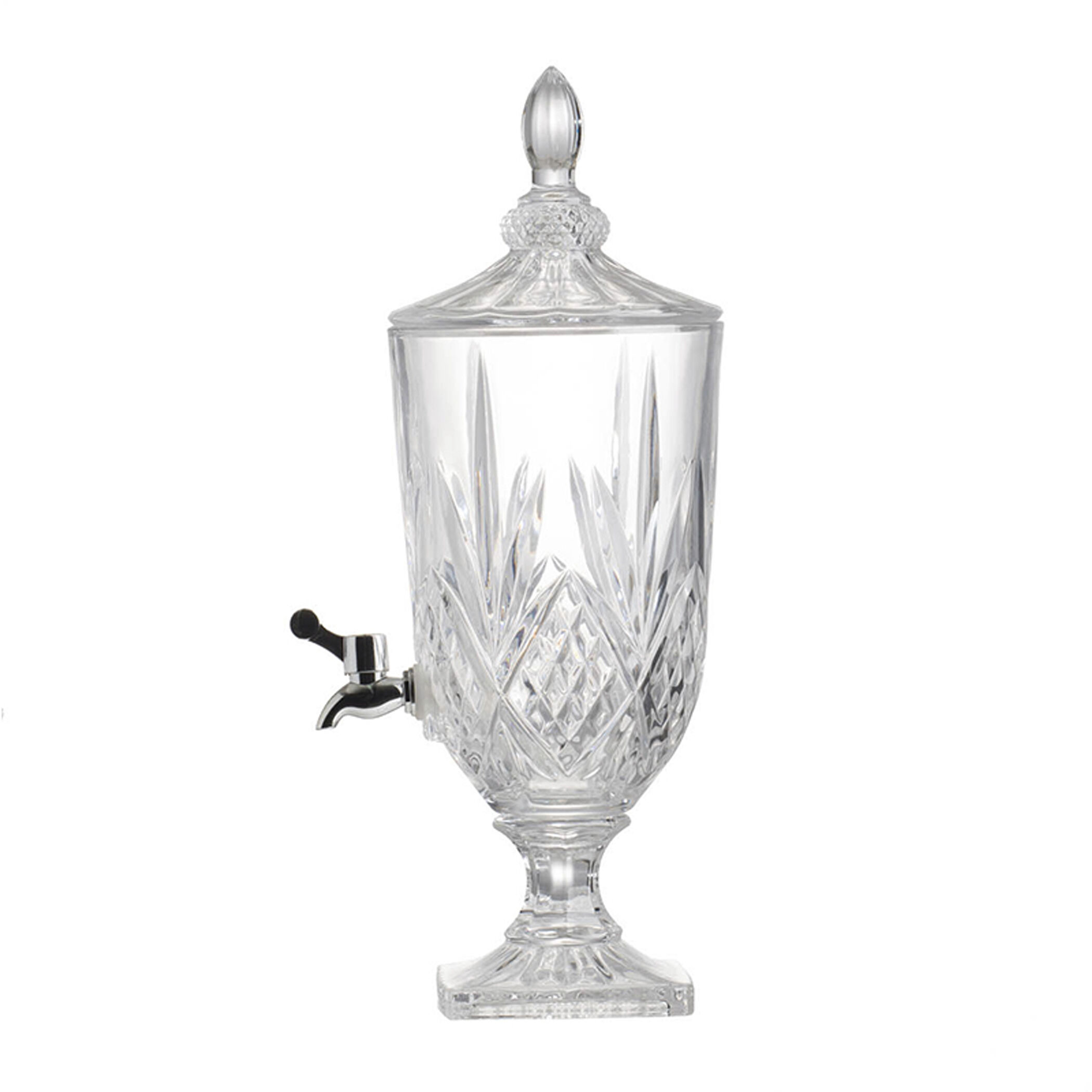 Anita Clear and Polished Silver Drink Dispenser