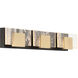 Kasha LED 27.75 inch Gold and Black Vanity Light Wall Light