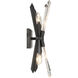 Elsa 2 Light 6.63 inch Midnight Graphite Wall Sconce Wall Light