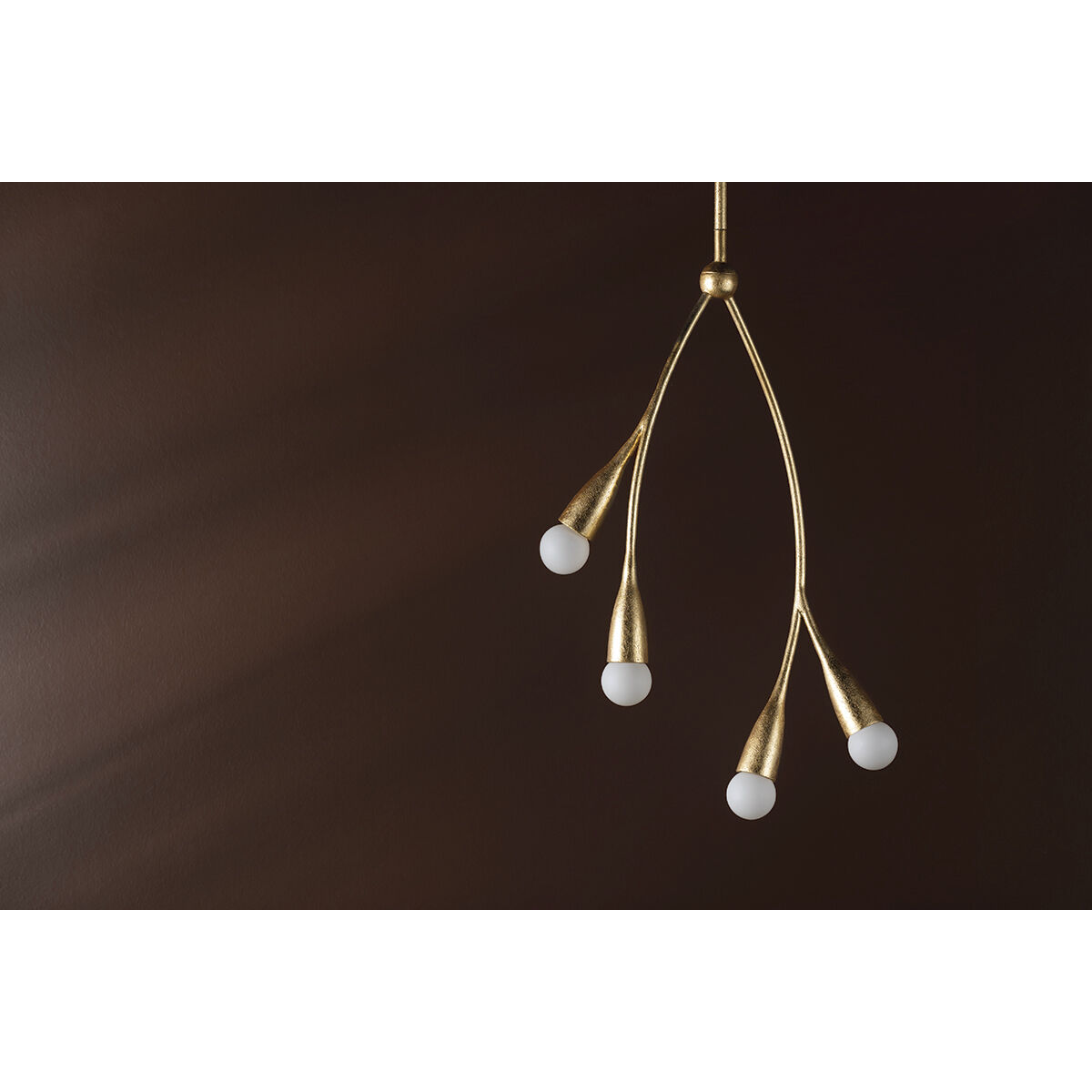 Elsa 4 Light 14 inch Gold Leaf Pendant Ceiling Light