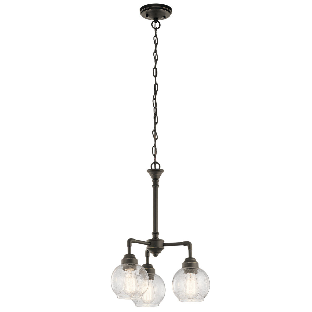 Niles 3 Light 16 inch Olde Bronze Chandelier/Semi Flush Ceiling Light