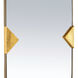 Cillian 38.5 X 19.5 inch Antique Brass Mirror
