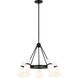 Clark 5 Light 29.13 inch Midnight Black Chandelier Ceiling Light