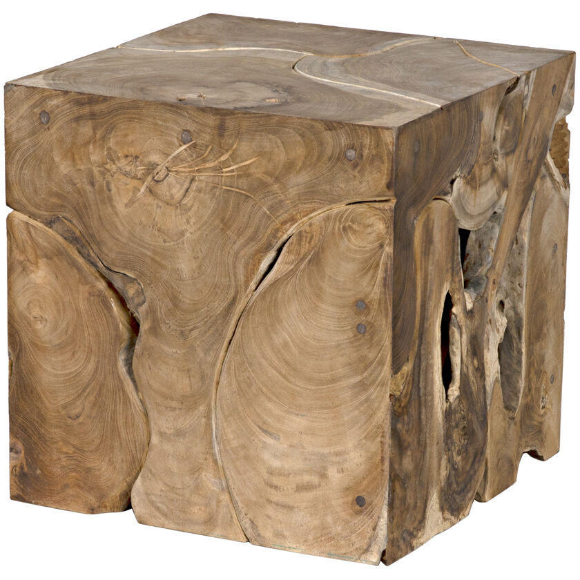 Vert 16 X 16 inch Clear Coat Satin Side Table