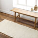 Coil Bleached 96 X 30 inch Beige Rug, Runner