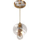 Avra LED 9 inch Aged Brass Pendant Ceiling Light
