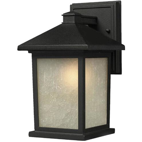 Holbrook 1 Light 10.5 inch Black Outdoor Wall Light