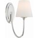 Juno 1 Light 6 inch Polished Nickel Sconce Wall Light