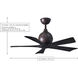 Atlas Irene-5 42 inch Textured Bronze with Barnwood Tone Blades Ceiling Fan in Barn Wood, Paddle Fan