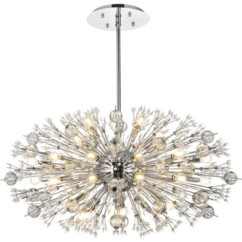Vera 38 Light 42 inch Chrome Pendant Ceiling Light
