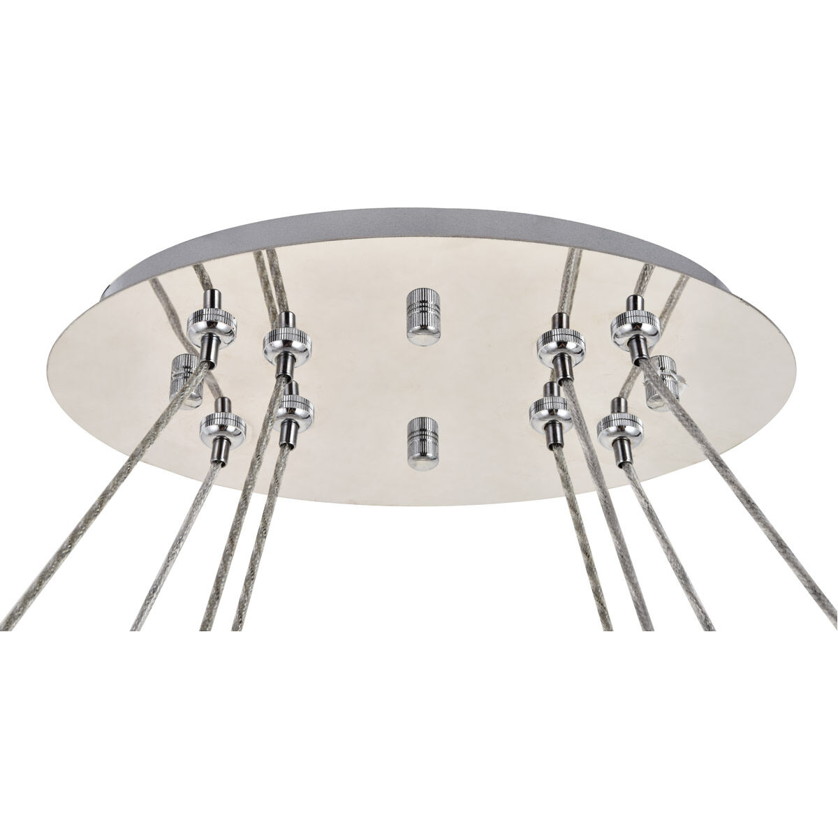 Monroe LED 48 inch Chrome Chandelier Ceiling Light