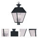 Mansfield 4 Light 27.5 inch Black Outdoor Post Top Lantern