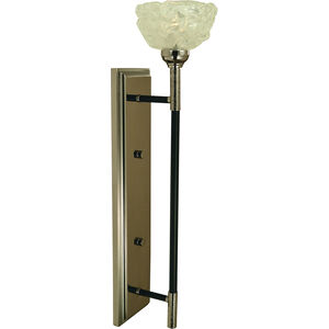 Sconces 1 Light 5 inch Polished Nickel and Matte Black ADA Sconce Wall Light