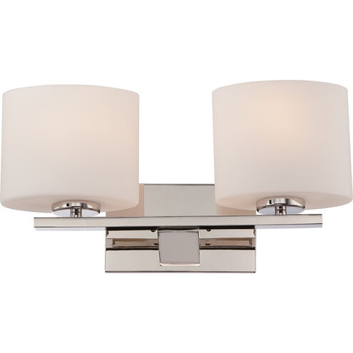 Breeze 2 Light 17 inch Polished Nickel Vanity Light Wall Light