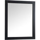 Aqua 36 X 30 inch Black Vanity Mirror