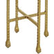 Flying 23.5 X 9.25 inch Natural and Gold Drinks Table