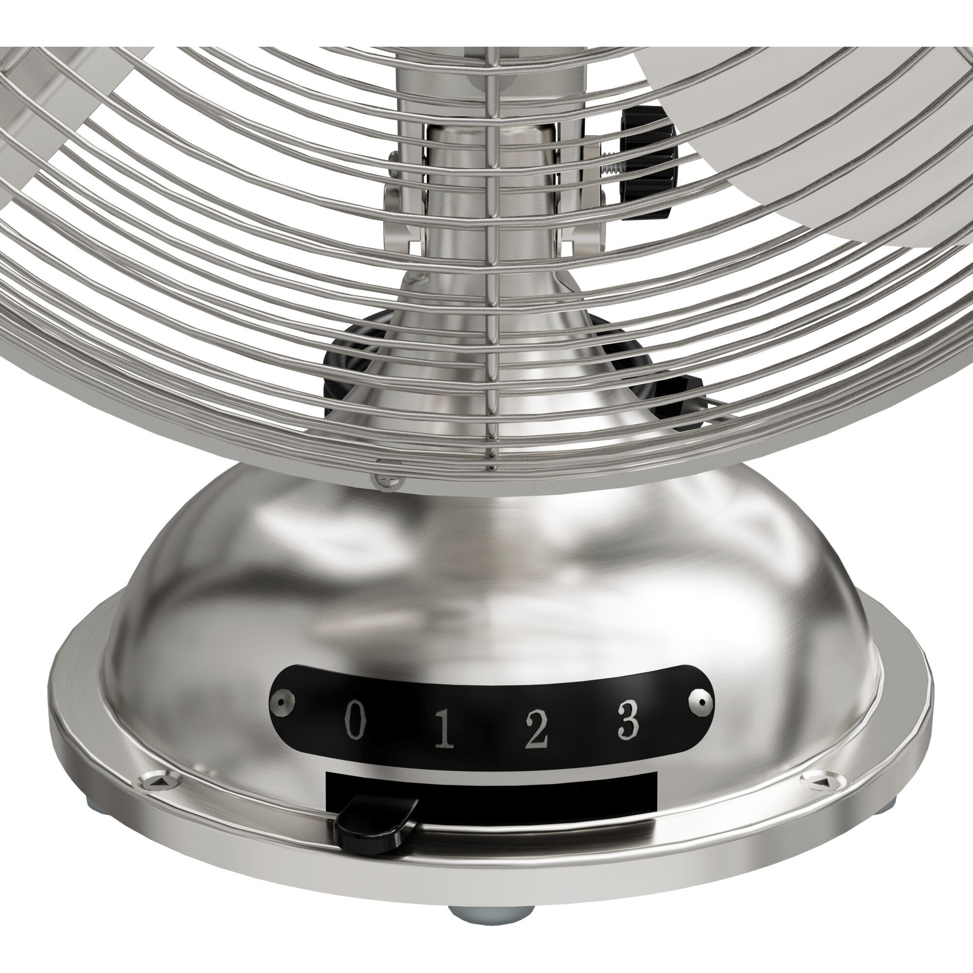 Classic D12 Brushed Nickel Portable Desk Fan