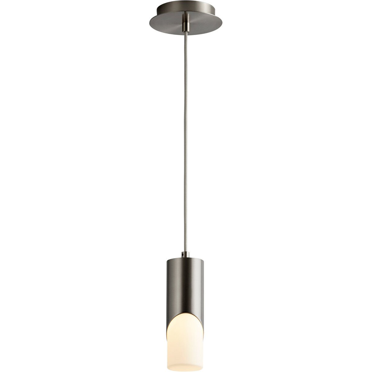 Ellipse LED 3 inch Satin Nickel Pendant Ceiling Light