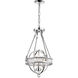 Arkansas 3 Light 12 inch Chrome Mini Chandelier Ceiling Light