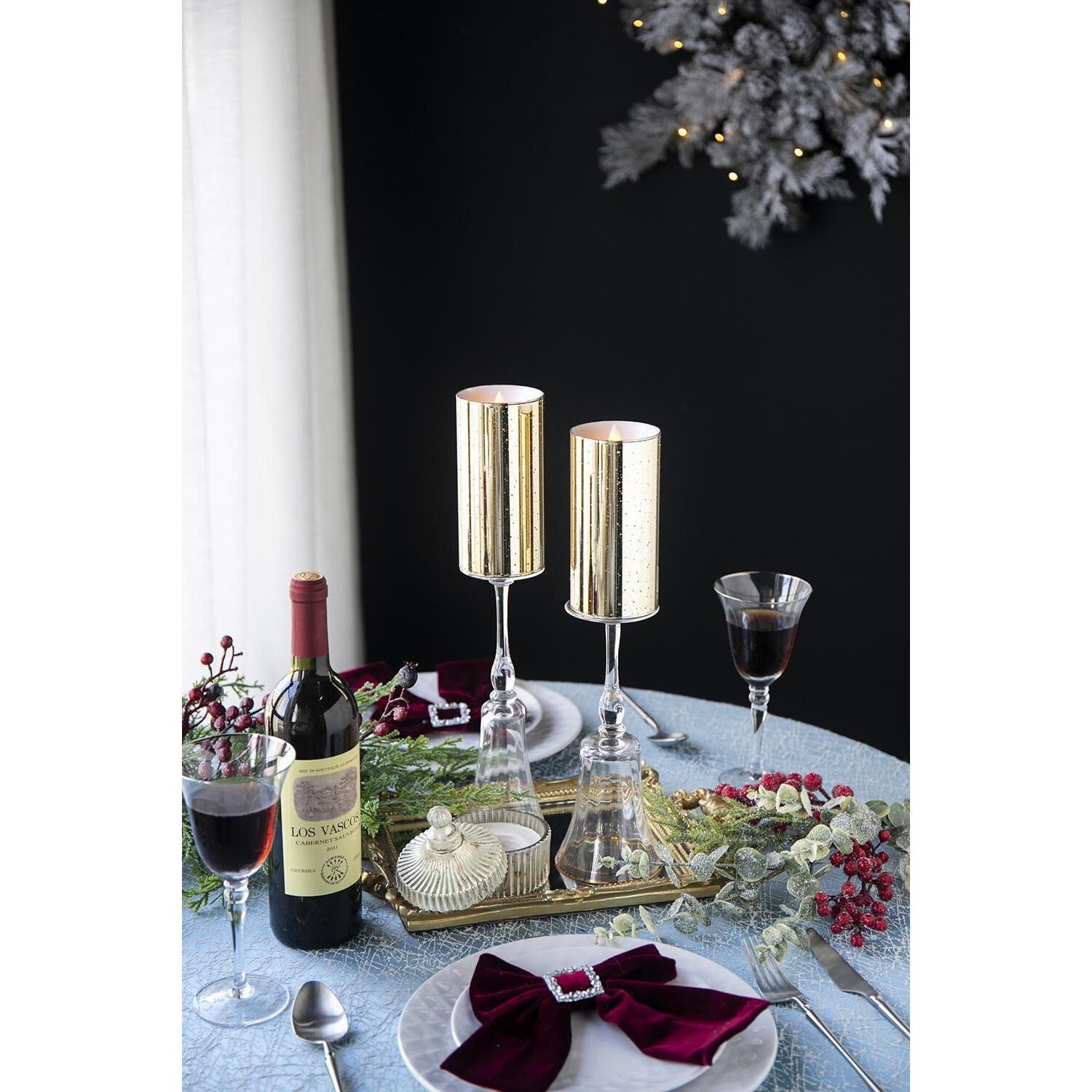 Speckled 6 X 3 inch LED Candle