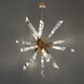 Beyond Solitude LED 35.5 inch Aged Brass Chandelier Ceiling Light, Beyond