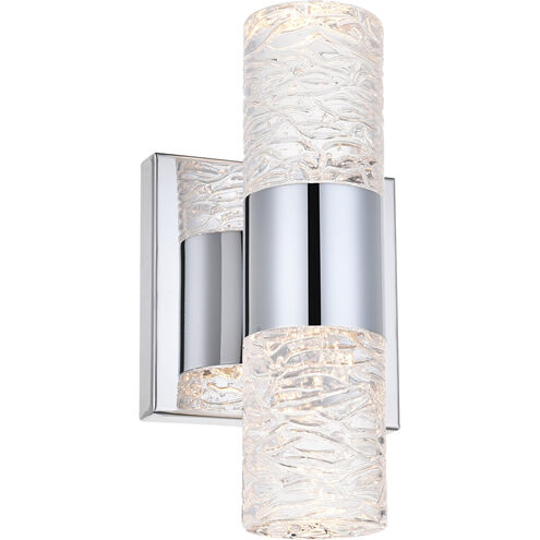 Vega LED 5 inch Chrome Wall Sconce Wall Light