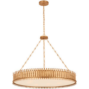 Visual Comfort Signature Collection Suzanne Kasler Leslie LED 36.75 inch Gilded Iron Chandelier Ceiling Light SK5207GI-FA - Open Box